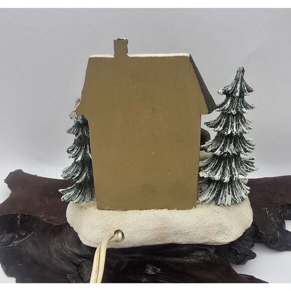 VINTAGE CRAZY MOUNTAIN'S WINTER WISHES SCENE WITH PLUG-IN LIGHT - Picture 6 of 7